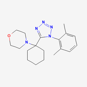 molecular formula C19H27N5O B11251862 4-{1-[1-(2,6-dimethylphenyl)-1H-tetrazol-5-yl]cyclohexyl}morpholine 