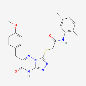 N-(2,5-dimethylphenyl)-2-{[7-hydroxy-6-(4-methoxybenzyl)[1,2,4]triazolo[4,3-b][1,2,4]triazin-3-yl]sulfanyl}acetamide