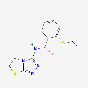 N-(5,6-dihydrothiazolo[2,3-c][1,2,4]triazol-3-yl)-2-(ethylthio)benzamide