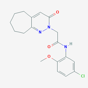 N-(5-chloro-2-methoxyphenyl)-2-(3-oxo-3,5,6,7,8,9-hexahydro-2H-cyclohepta[c]pyridazin-2-yl)acetamide