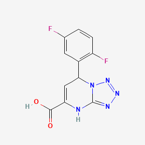 7-(2,5-Difluorophenyl)-4,7-dihydrotetrazolo[1,5-a]pyrimidine-5-carboxylic acid