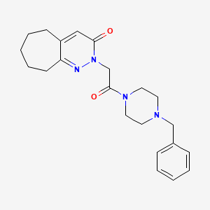 2-[2-(4-benzylpiperazino)-2-oxoethyl]-2,5,6,7,8,9-hexahydro-3H-cyclohepta[c]pyridazin-3-one