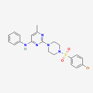 2-[4-(4-Bromobenzenesulfonyl)piperazin-1-YL]-6-methyl-N-phenylpyrimidin-4-amine