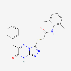 2-[(6-benzyl-7-oxo-7,8-dihydro[1,2,4]triazolo[4,3-b][1,2,4]triazin-3-yl)sulfanyl]-N-(2,6-dimethylphenyl)acetamide