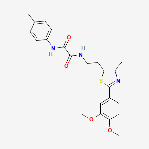 N1-(2-(2-(3,4-dimethoxyphenyl)-4-methylthiazol-5-yl)ethyl)-N2-(p-tolyl)oxalamide