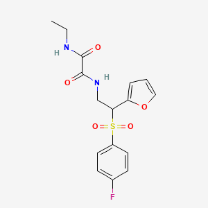 N1-ethyl-N2-(2-((4-fluorophenyl)sulfonyl)-2-(furan-2-yl)ethyl)oxalamide