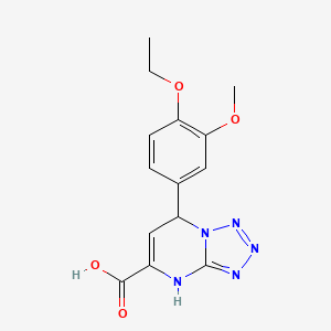 7-(4-Ethoxy-3-methoxyphenyl)-4,7-dihydrotetrazolo[1,5-a]pyrimidine-5-carboxylic acid