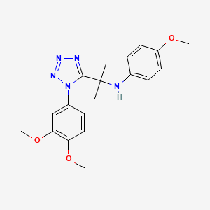 N-{2-[1-(3,4-dimethoxyphenyl)-1H-tetrazol-5-yl]propan-2-yl}-4-methoxyaniline