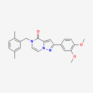 2-(3,4-dimethoxyphenyl)-5-(2,5-dimethylbenzyl)pyrazolo[1,5-a]pyrazin-4(5H)-one