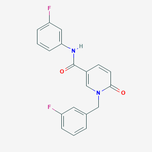 1-(3-fluorobenzyl)-N-(3-fluorophenyl)-6-oxo-1,6-dihydropyridine-3-carboxamide