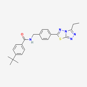 4-tert-butyl-N-[4-(3-ethyl[1,2,4]triazolo[3,4-b][1,3,4]thiadiazol-6-yl)benzyl]benzamide