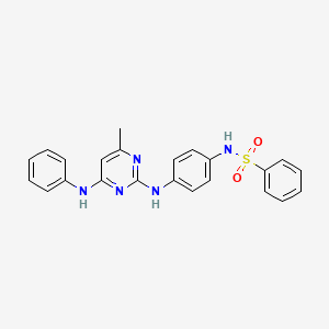 N-(4-{[4-Methyl-6-(phenylamino)pyrimidin-2-YL]amino}phenyl)benzenesulfonamide