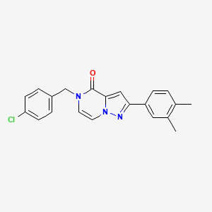 5-(4-chlorobenzyl)-2-(3,4-dimethylphenyl)pyrazolo[1,5-a]pyrazin-4(5H)-one