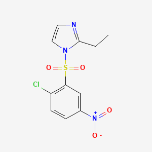 1-[(2-chloro-5-nitrophenyl)sulfonyl]-2-ethyl-1H-imidazole