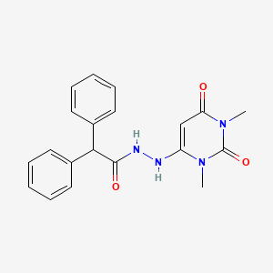 N'-(1,3-dimethyl-2,6-dioxo-1,2,3,6-tetrahydropyrimidin-4-yl)-2,2-diphenylacetohydrazide