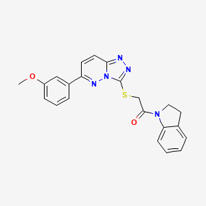 1-(Indolin-1-yl)-2-((6-(3-methoxyphenyl)-[1,2,4]triazolo[4,3-b]pyridazin-3-yl)thio)ethanone