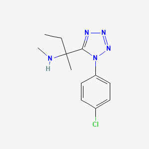 2-[1-(4-chlorophenyl)-1H-tetrazol-5-yl]-N-methylbutan-2-amine