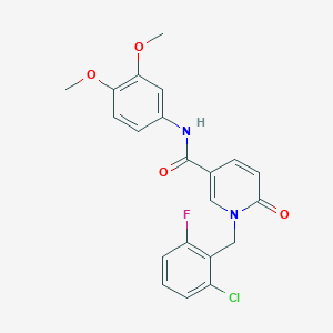 1-(2-chloro-6-fluorobenzyl)-N-(3,4-dimethoxyphenyl)-6-oxo-1,6-dihydropyridine-3-carboxamide