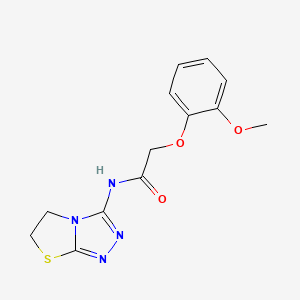 N-(5,6-dihydrothiazolo[2,3-c][1,2,4]triazol-3-yl)-2-(2-methoxyphenoxy)acetamide