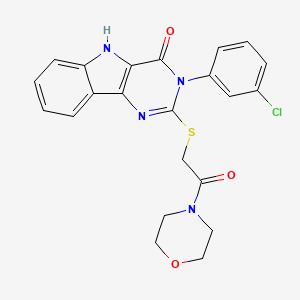 3-(3-chlorophenyl)-2-((2-morpholino-2-oxoethyl)thio)-3H-pyrimido[5,4-b]indol-4(5H)-one