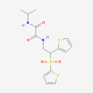 N1-isopropyl-N2-(2-(thiophen-2-yl)-2-(thiophen-2-ylsulfonyl)ethyl)oxalamide