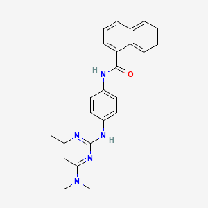 N-(4-((4-(dimethylamino)-6-methylpyrimidin-2-yl)amino)phenyl)-1-naphthamide