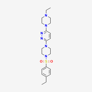 3-[4-(4-Ethylbenzenesulfonyl)piperazin-1-YL]-6-(4-ethylpiperazin-1-YL)pyridazine