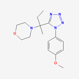 molecular formula C16H23N5O2 B11252722 4-{2-[1-(4-methoxyphenyl)-1H-tetrazol-5-yl]butan-2-yl}morpholine 