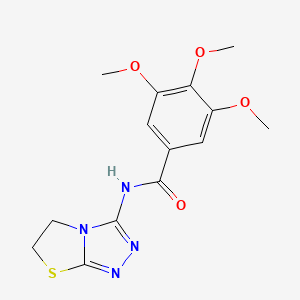 N-(5,6-dihydrothiazolo[2,3-c][1,2,4]triazol-3-yl)-3,4,5-trimethoxybenzamide