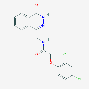 molecular formula C17H13Cl2N3O3 B11252762 2-(2,4-dichlorophenoxy)-N-[(4-oxo-3,4-dihydrophthalazin-1-yl)methyl]acetamide 