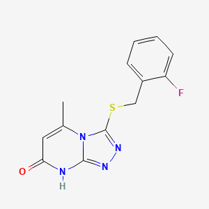 3-((2-fluorobenzyl)thio)-5-methyl-[1,2,4]triazolo[4,3-a]pyrimidin-7(8H)-one