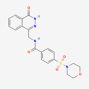 4-(morpholinosulfonyl)-N-((4-oxo-3,4-dihydrophthalazin-1-yl)methyl)benzamide