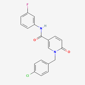 1-(4-chlorobenzyl)-N-(3-fluorophenyl)-6-oxo-1,6-dihydropyridine-3-carboxamide