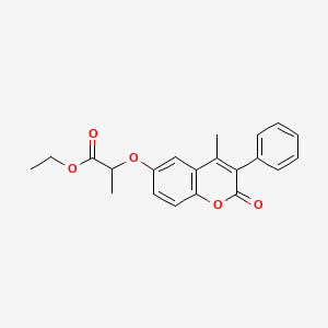 ethyl 2-[(4-methyl-2-oxo-3-phenyl-2H-chromen-6-yl)oxy]propanoate