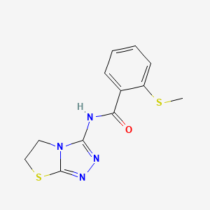 N-(5,6-dihydrothiazolo[2,3-c][1,2,4]triazol-3-yl)-2-(methylthio)benzamide