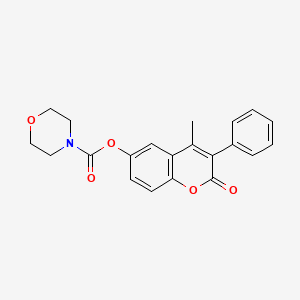 4-methyl-2-oxo-3-phenyl-2H-chromen-6-yl morpholine-4-carboxylate