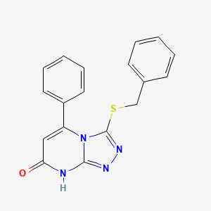 3-(benzylthio)-5-phenyl-[1,2,4]triazolo[4,3-a]pyrimidin-7(8H)-one