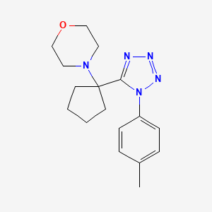 4-{1-[1-(4-methylphenyl)-1H-tetrazol-5-yl]cyclopentyl}morpholine