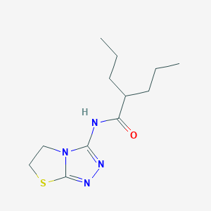 molecular formula C12H20N4OS B11252954 N-(5,6-dihydrothiazolo[2,3-c][1,2,4]triazol-3-yl)-2-propylpentanamide 