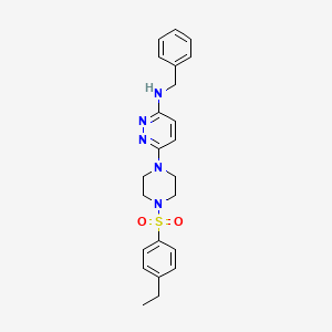 N-Benzyl-6-[4-(4-ethylbenzenesulfonyl)piperazin-1-YL]pyridazin-3-amine