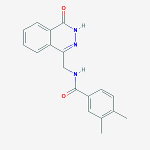 3,4-dimethyl-N-[(4-oxo-3,4-dihydrophthalazin-1-yl)methyl]benzamide