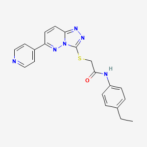 N-(4-Ethylphenyl)-2-{[6-(pyridin-4-YL)-[1,2,4]triazolo[4,3-B]pyridazin-3-YL]sulfanyl}acetamide