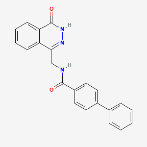 molecular formula C22H17N3O2 B11253173 N-[(4-Oxo-3,4-dihydrophthalazin-1-YL)methyl]-[1,1'-biphenyl]-4-carboxamide 