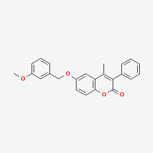 6-((3-methoxybenzyl)oxy)-4-methyl-3-phenyl-2H-chromen-2-one