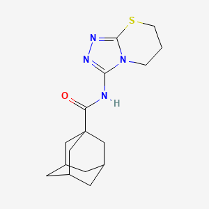 N-{5H,6H,7H-[1,2,4]Triazolo[3,4-B][1,3]thiazin-3-YL}adamantane-1-carboxamide