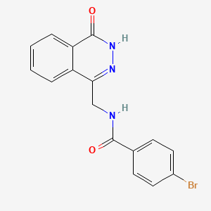 molecular formula C16H12BrN3O2 B11253251 4-bromo-N-[(4-oxo-3,4-dihydrophthalazin-1-yl)methyl]benzamide 