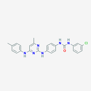 1-(3-Chlorophenyl)-3-(4-((4-methyl-6-(p-tolylamino)pyrimidin-2-yl)amino)phenyl)urea