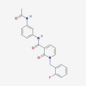 N-(3-acetamidophenyl)-1-(2-fluorobenzyl)-2-oxo-1,2-dihydropyridine-3-carboxamide