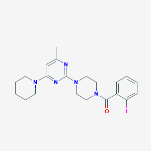 2-[4-(2-Iodobenzoyl)piperazin-1-YL]-4-methyl-6-(piperidin-1-YL)pyrimidine