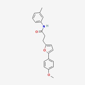 3-[5-(4-methoxyphenyl)furan-2-yl]-N-(3-methylphenyl)propanamide